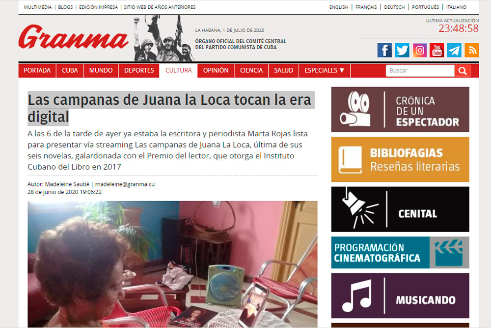 Lee más sobre el artículo «Las campanas de Juana La Loca» en el Granma